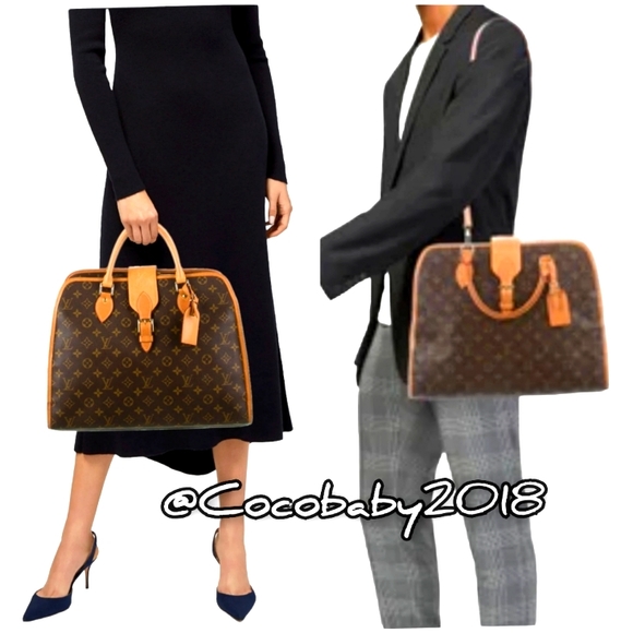 LOUIS🌻VUITTON Rivoli Business Bag Monogram Canvas 💞UNISEX💞 🌼2~Way🌼 - Picture 2 of 15